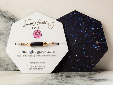 Gemstone Bracelet Midnight Goldstone