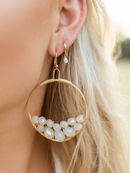 Apricot Cluster Earring