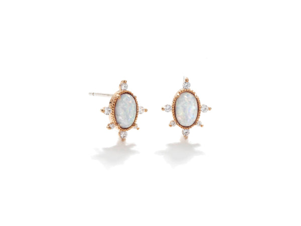 Neve Opal Stud Earrings  - Earring - RoryAshton