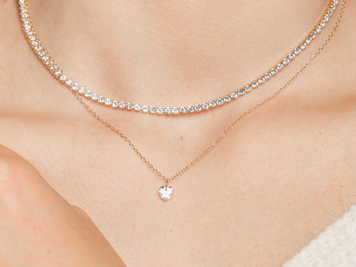 Floating Heart Necklace