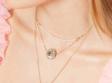 Charlotte Pearl Charm Necklace