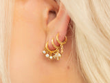 Hazel Huggie Earring - Crystal