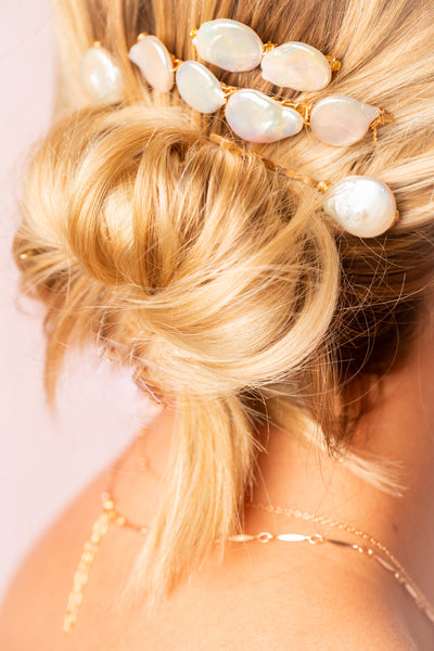 Baroque Pearl Mini Hair Comb