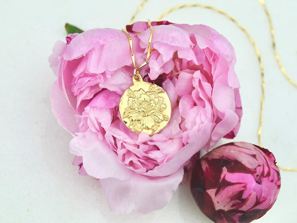 Peony Pendant Necklace