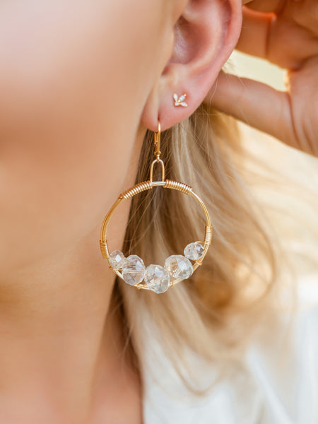 Rose Gold Cluster Earring