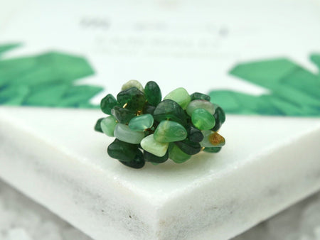 Natural Birthstone Cluster Ring - February