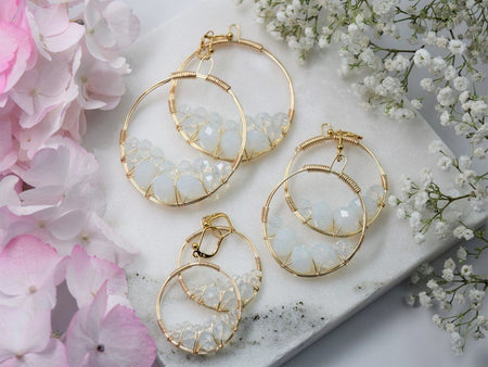 Apricot Cluster Earring
